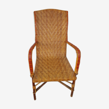 Old osier chair 50s