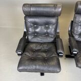 Vintage Pair of Spinning (Swivel) Armchairs — Second Half of the 20th