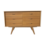 Chest of drawers 6 drawers vintage compass 1950 feet