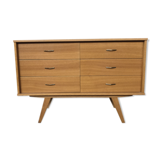 Chest of drawers 6 drawers vintage compass 1950 feet