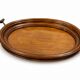 Wood and brass plateau 196