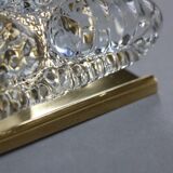 Pair of glass and brass sconces by Carl Fagerlund for Orrefors, 1960