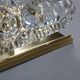 Pair of glass and brass sconces by Carl Fagerlund for Orrefors, 1960