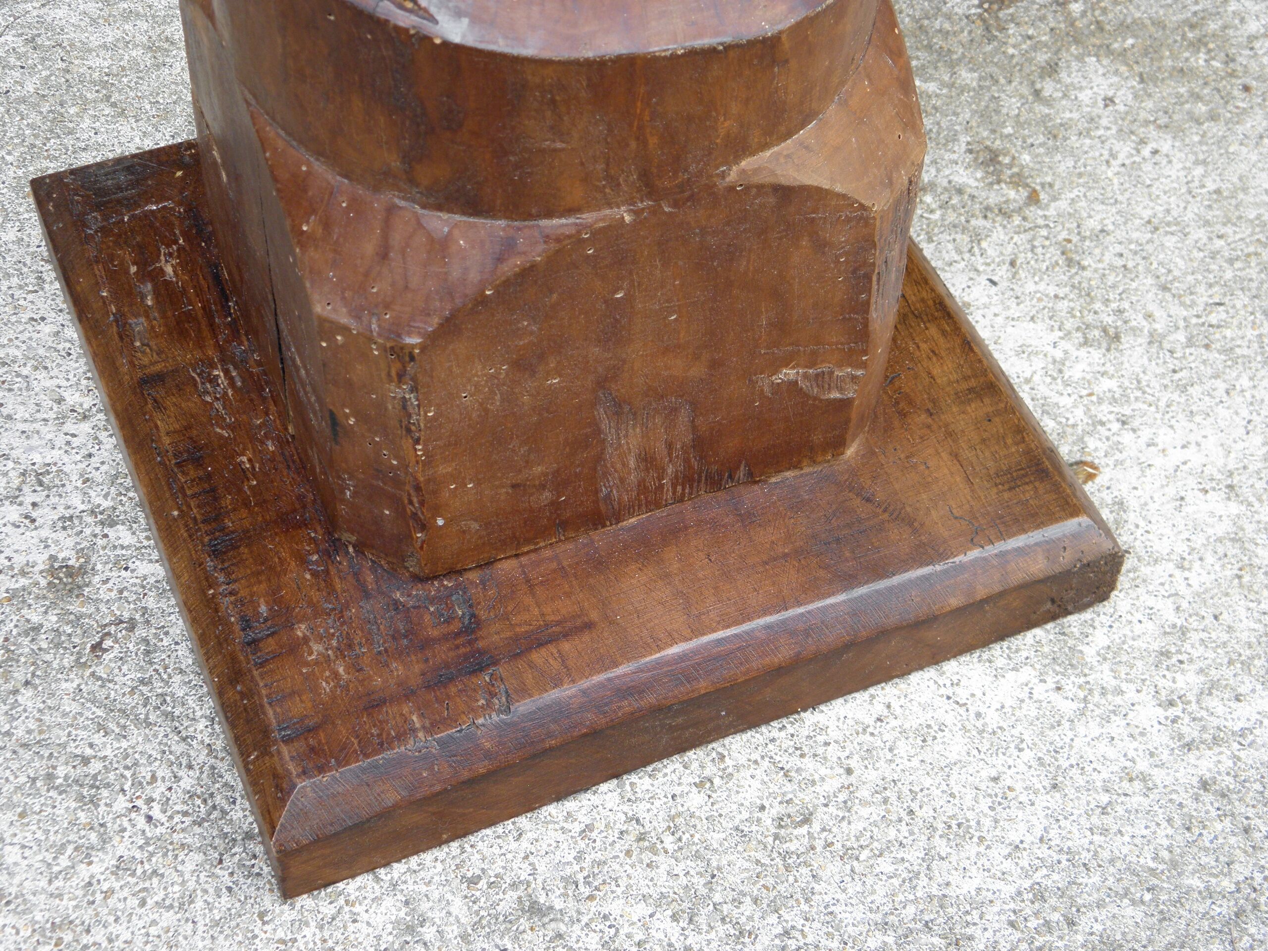 Oak church side table 83 cm
