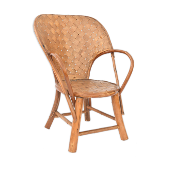 Fauteuil d'enfant en osier