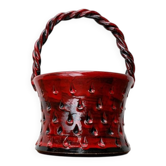 Italian ceramic vase Strawberries by Fratelli Fantullacci for Bitossi, 1960s