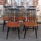 Set de 5  chaises scandinave Fanett d'Ilamri Tapiovaara