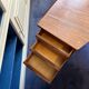 Bureau scandinave vintage en bois façon palissandre, années 60/70