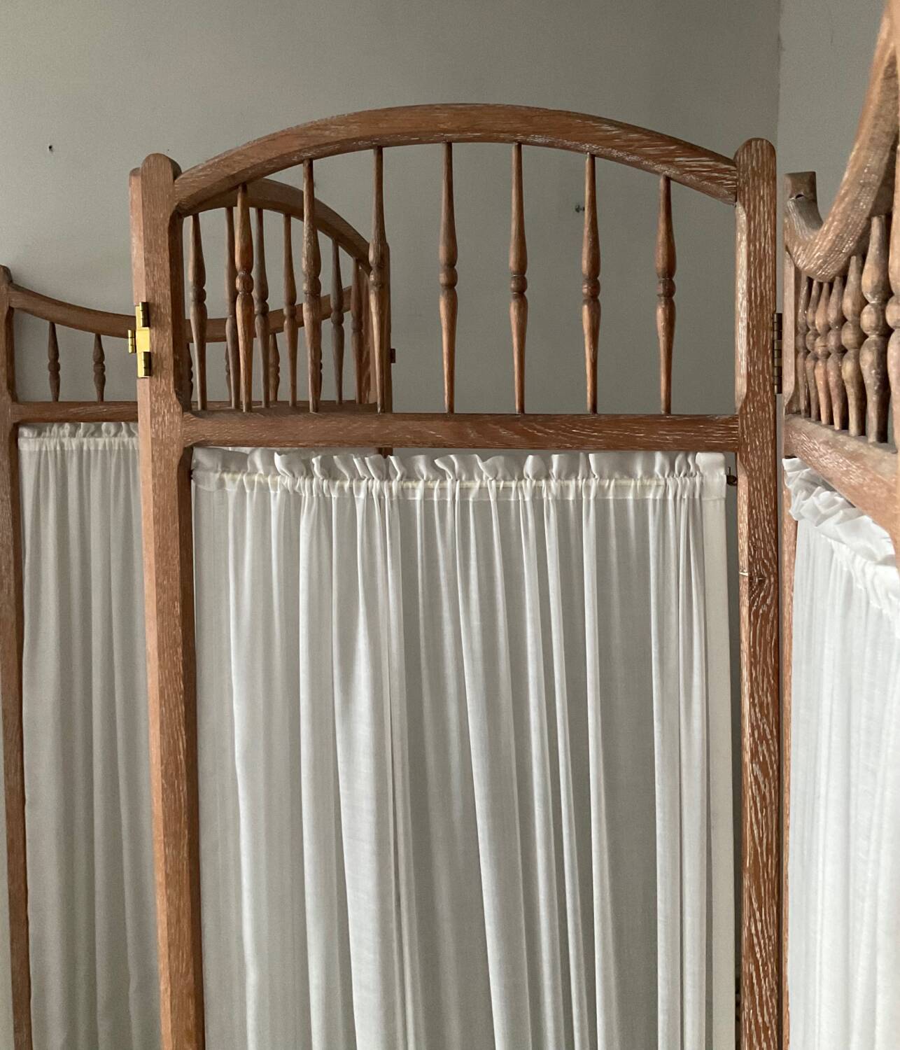 Vintage weathered wooden screen