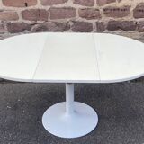Modular table with cast iron tulip leg system brand jer fonderie chenesseau orléans 1970