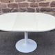 Modular table with cast iron tulip leg system brand jer fonderie chenesseau orléans 1970