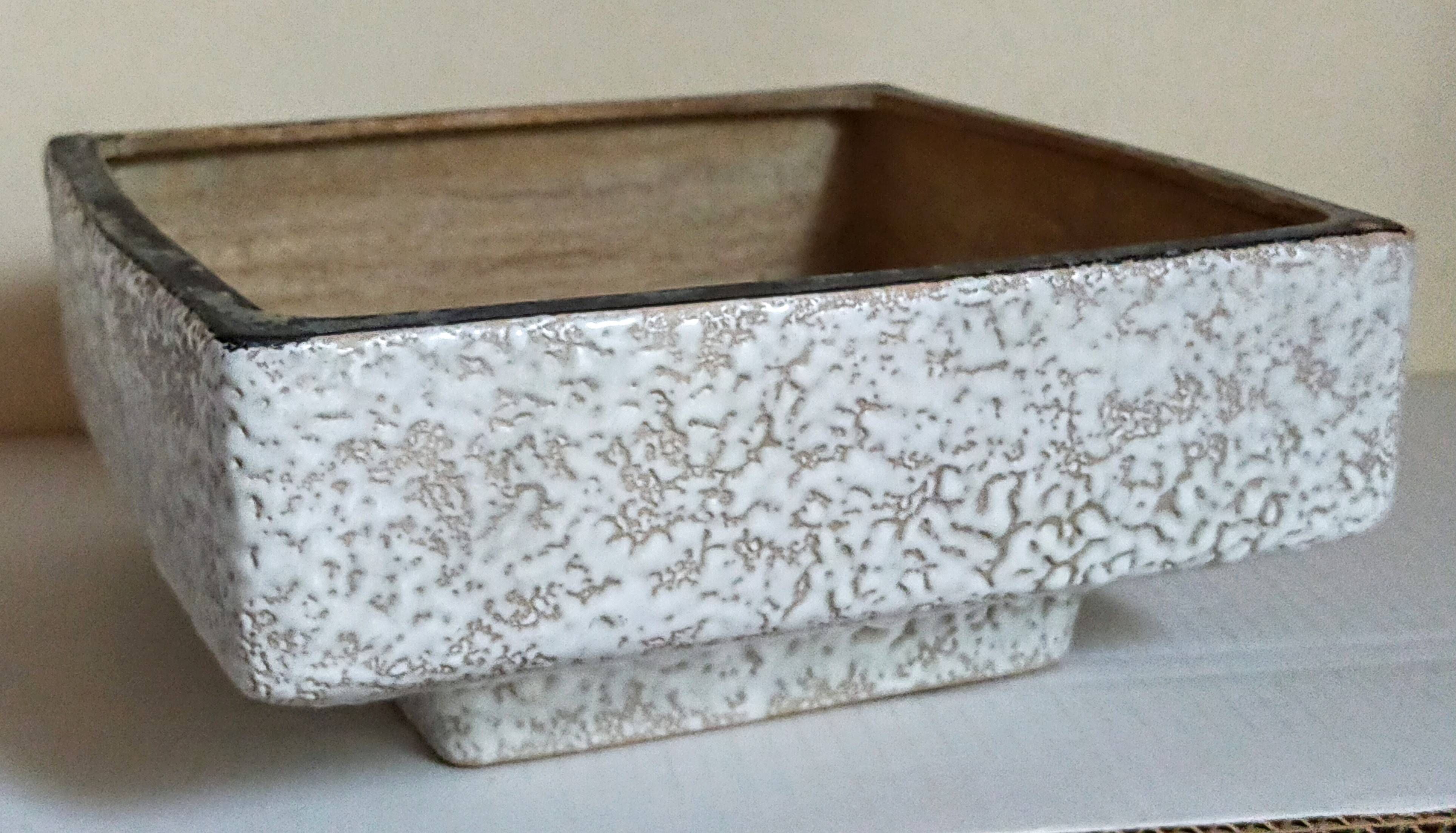 Vetter west-germany ceramic cactus or bonsai pot from the 1950s