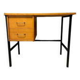 Bureau vintage chêne clair années 50/60
