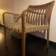 Fauteuil en bois restauré - assise en jute tressé