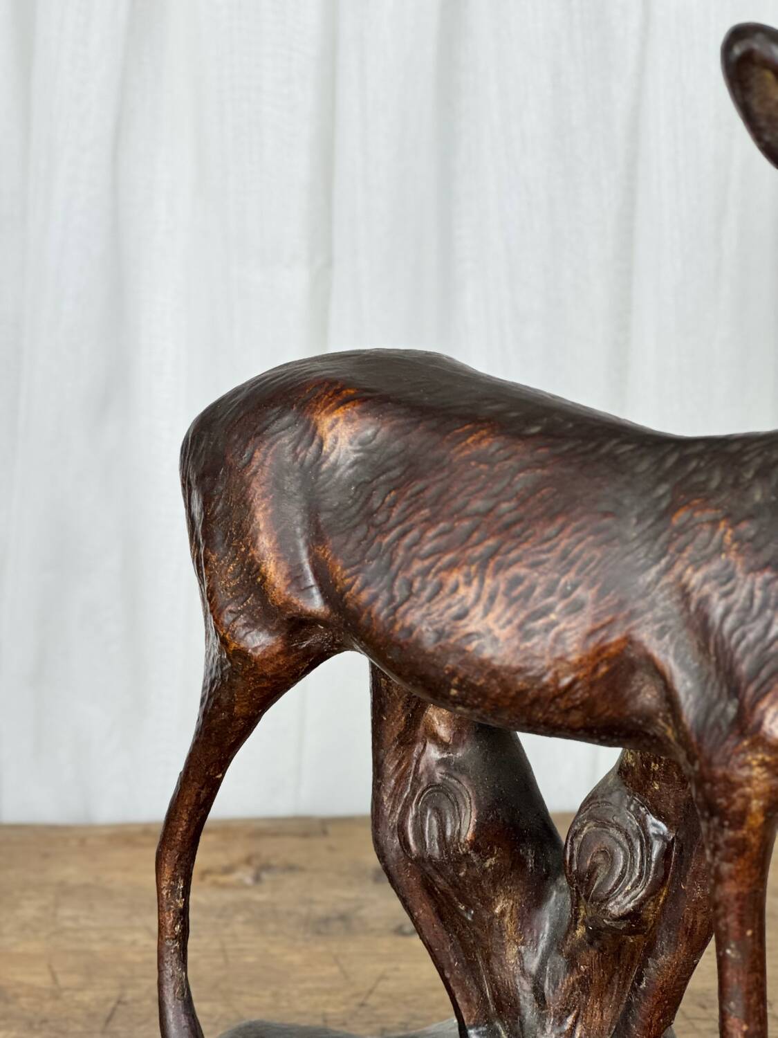 Terracotta sculpture of a young stag, Salvetti, 20th century