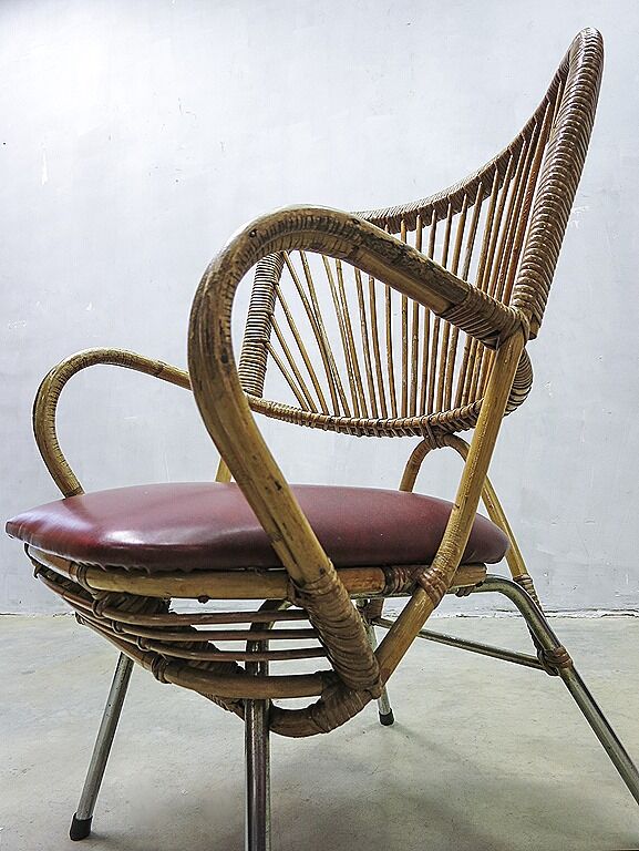 Armchair in rattan Rohe