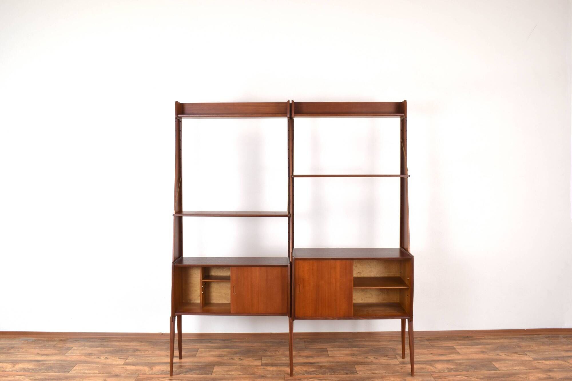 Mid-Century Teak Wall Unit „Panto” from Einar Raknes & Sønner Møbelfabrikk A/S, 1970s, Set of 2.