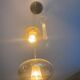Suspension LED with 6 blown glass globes