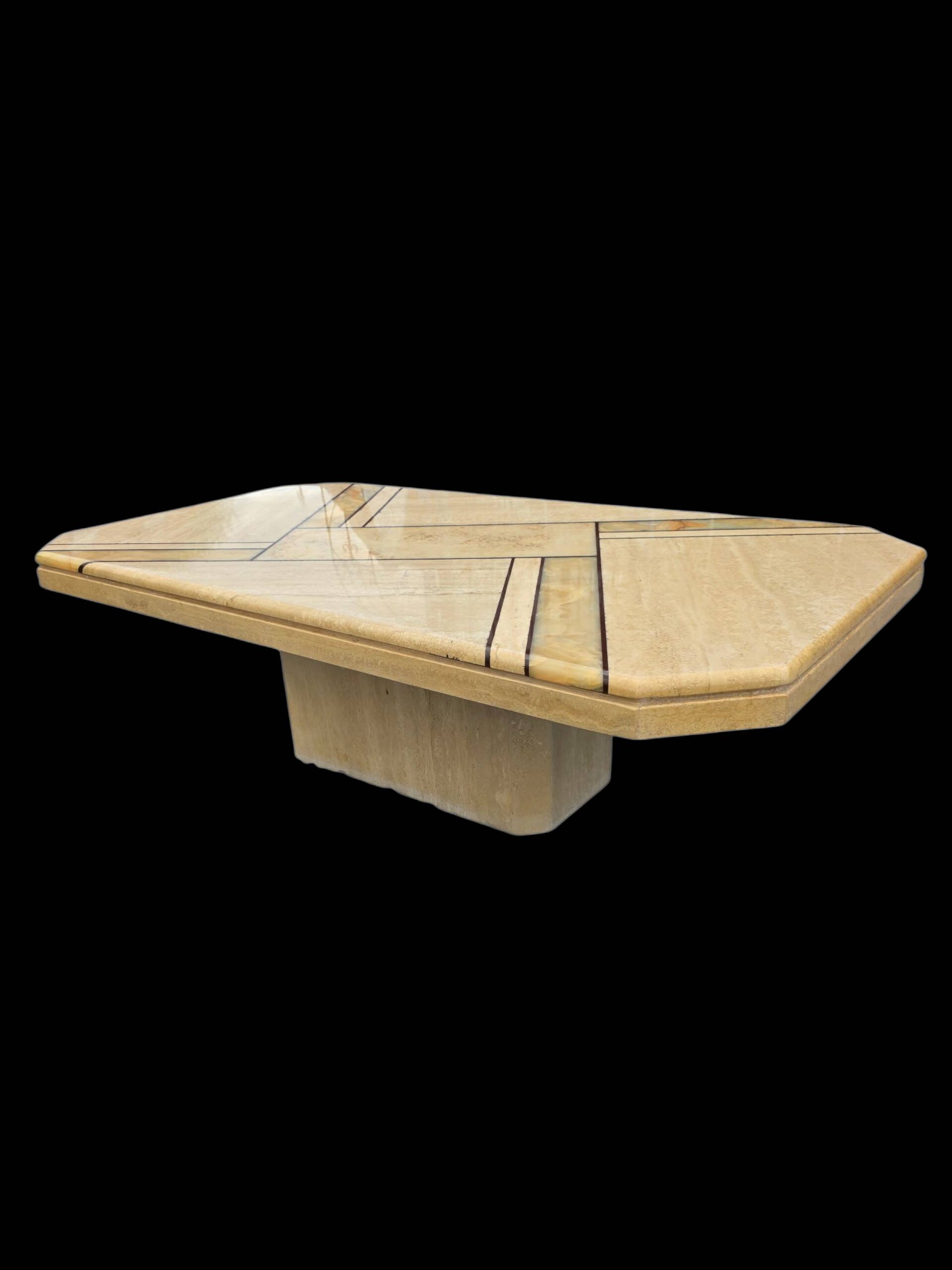 Travertine coffee table from the 70s/80s.