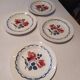 Flat earthenware plates by Digoin Sarreguemines