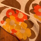 Ancienne nappe fleurs vintage