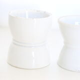 Set of 4 white ceramic shells, vintage