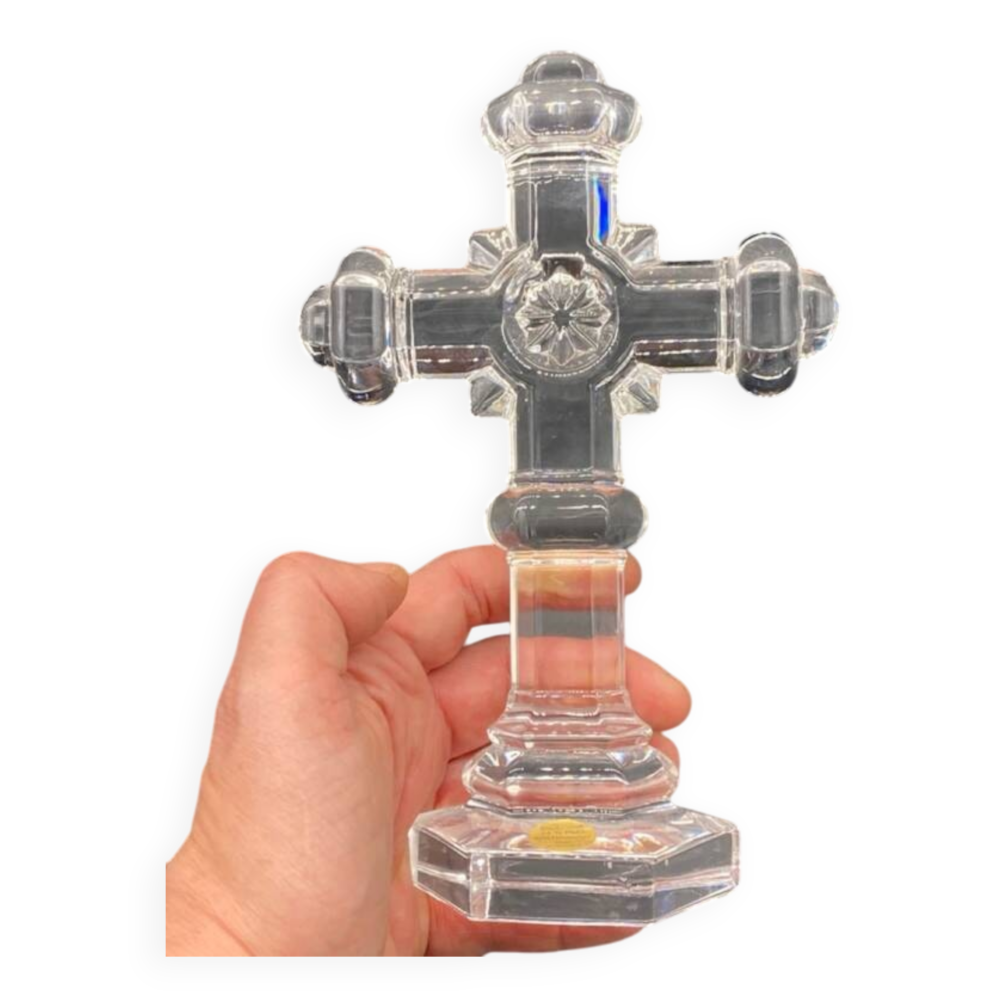 Lead Crystal Cross with rounded edges Made in Germany 🌟