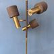 Vintage Dijkstra Space Age floor lamp, brown and chrome floor light