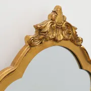 Rococo Style Gilt Mirror with Acanthus and Shell Crest, Italy, 20th Century