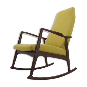 1960s Stylish Beech Rocking Chair,Czechoslovakia
