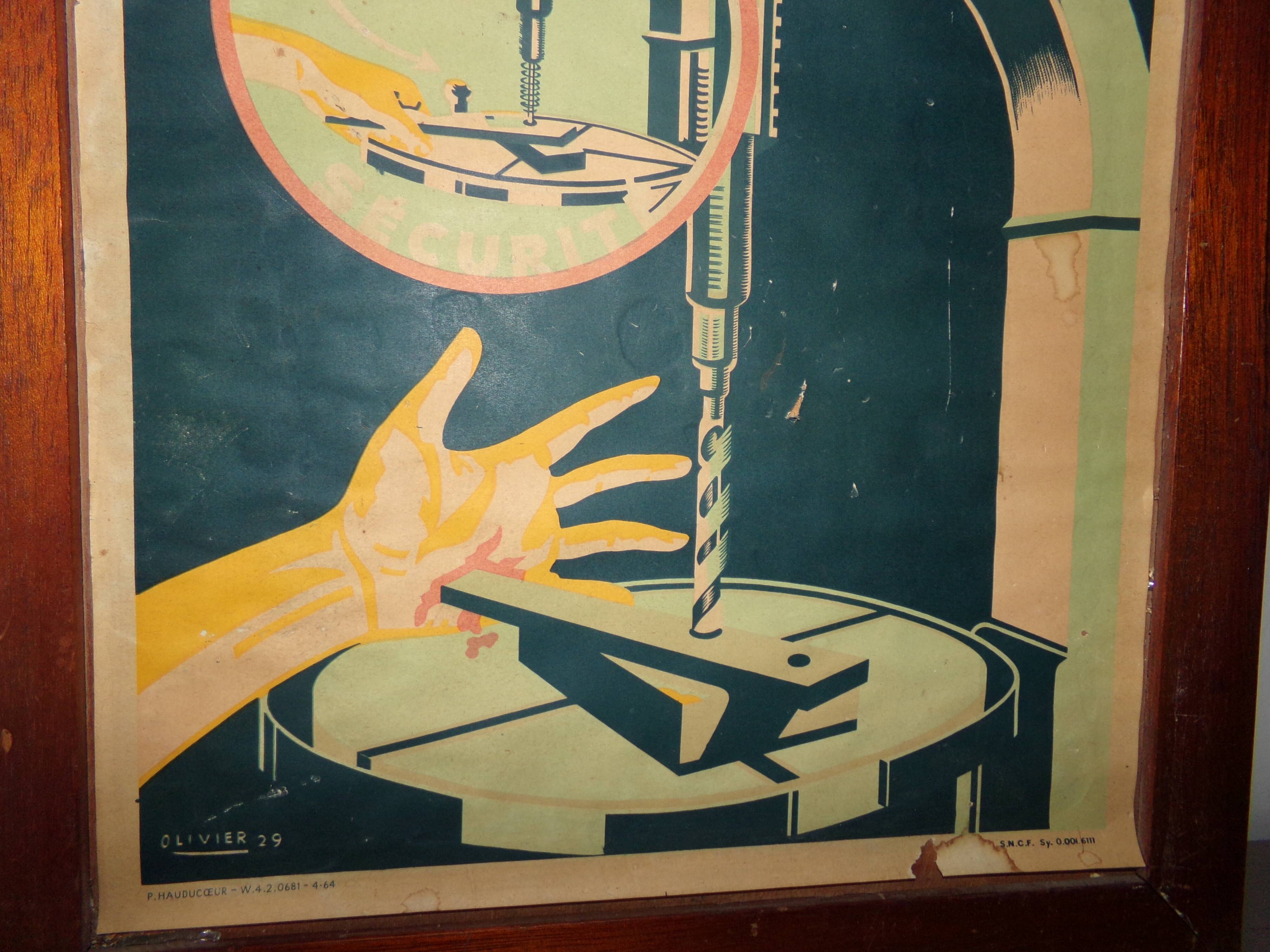 Educational poster 60s