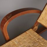 Vintage Lounge Chair and Ottoman by Francis Jourdain, 1920s