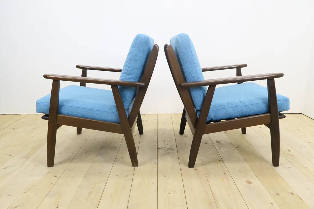 Paire de fauteuils en teck, Danemark 1960