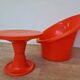 Skopa Lounge Chair and Table, Ole Gjerløv Knudsen & Torben Lind, Ikea, 1970s