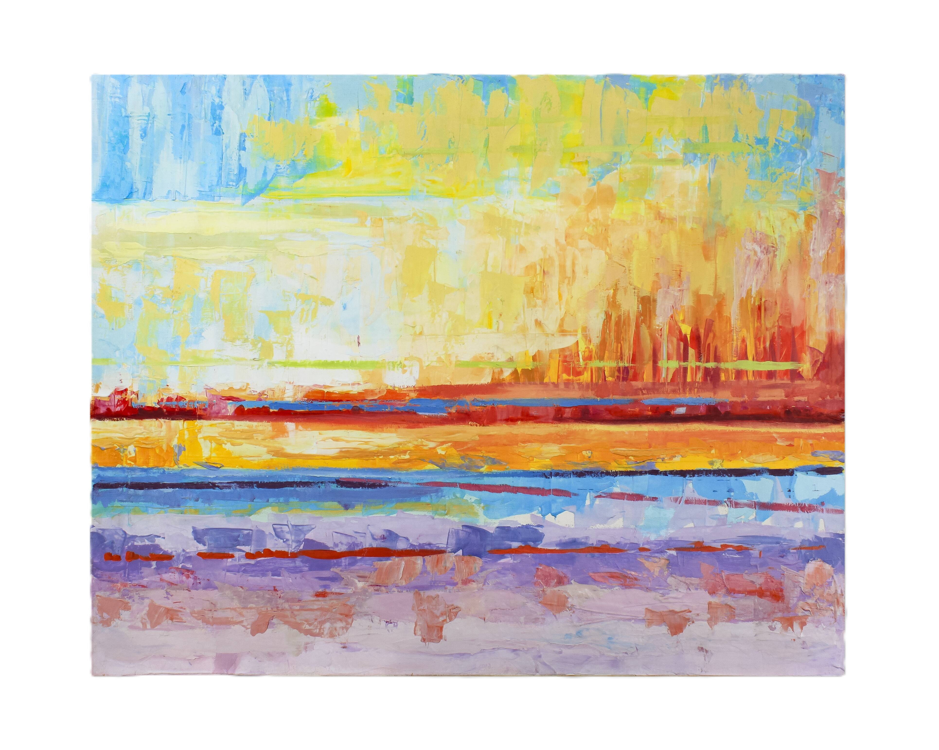 Cuadro abstracto al oleo. Abstract oil painting.