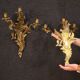 Pair of wall lights in gilt bronze in Louis XV style