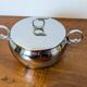 Antique stainless steel sugar bowl by Remy Letang