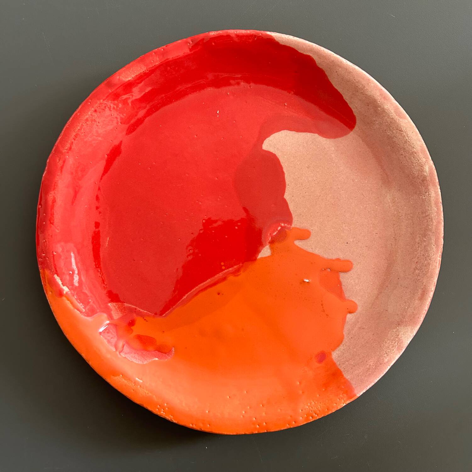 Handcrafted dish unique piece signed