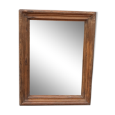 Miroir rectangulaire en bois ancien