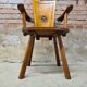 Chaise fauteuil brutaliste vintage