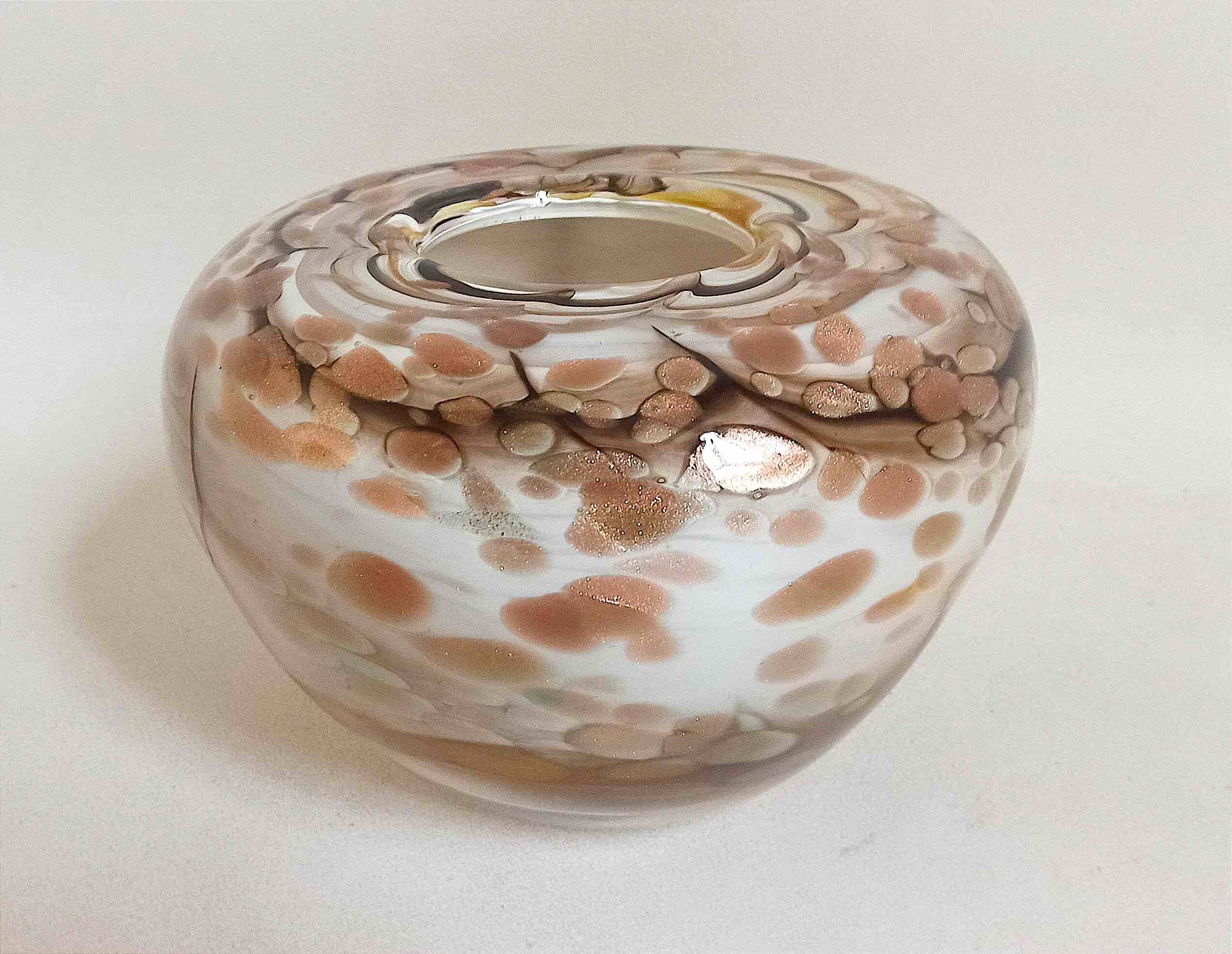 Speckled Murano vase Width 22 cm