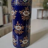 Enamelled scroll vase