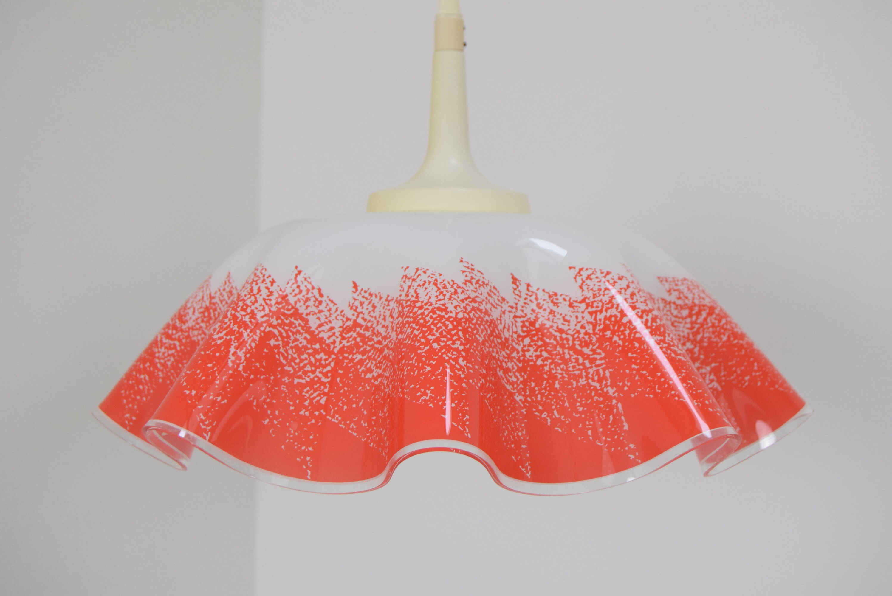 Mid-century Glass Pendant,1980