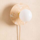 ALBA wall lamp in mixed beige concrete