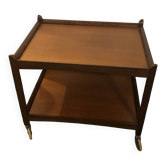 Beautiful teak rolling trolley from the 60s