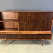 Oswald Vermaercke Paola rosewood highboard for V-Form Belgium 1959