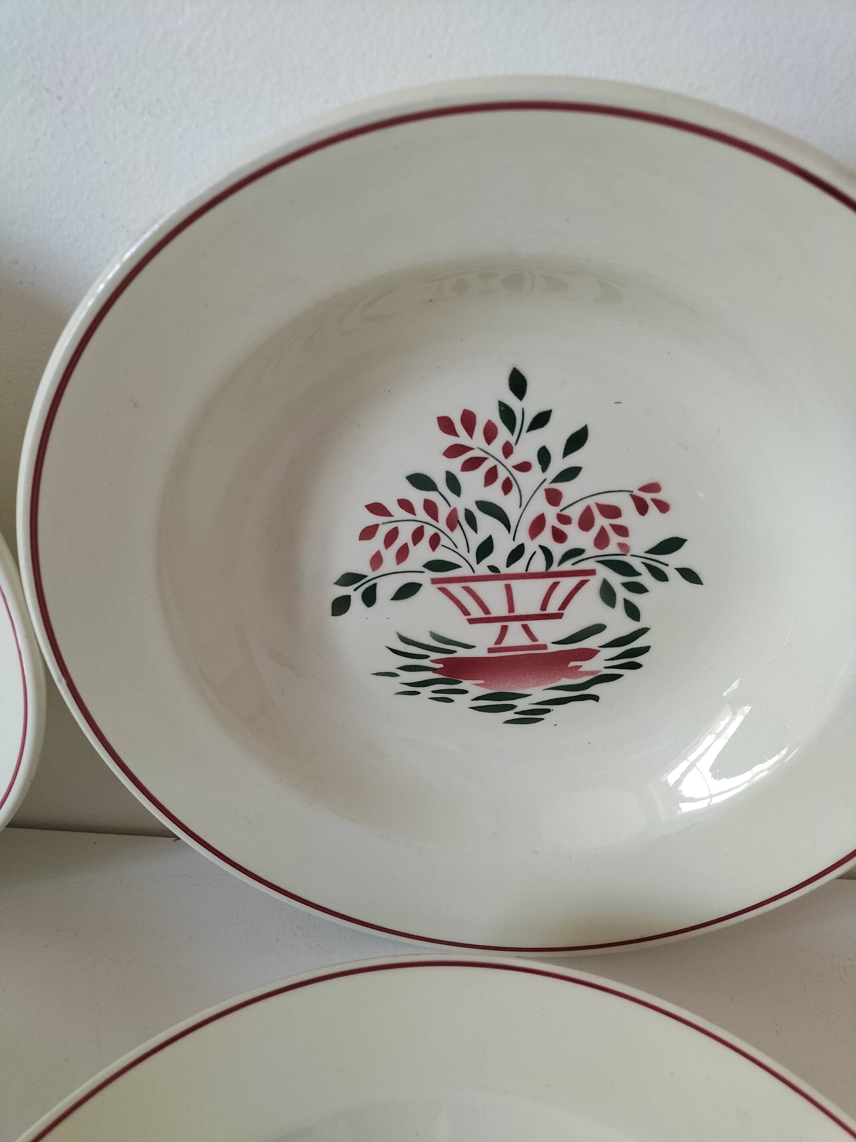 Assiettes HBCM modèle Agnès