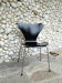 Chair 3107 butterfly series Arne Jacobsen for Fritz Hansen, 1966