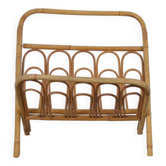 Rattan magazine holder