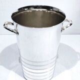 Silver metal white wine bucket